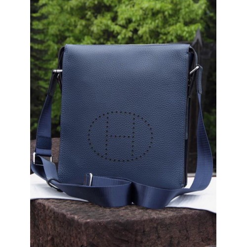 Hermes Messenger Bag originale in pelle di vitello H80014 Royal