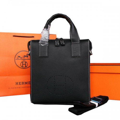 Hermes originale Tote Bag in pelle di vitello M86682 nero