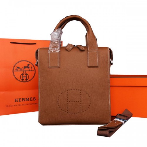 Hermes originale Tote Bag in pelle di vitello M86682 Grano