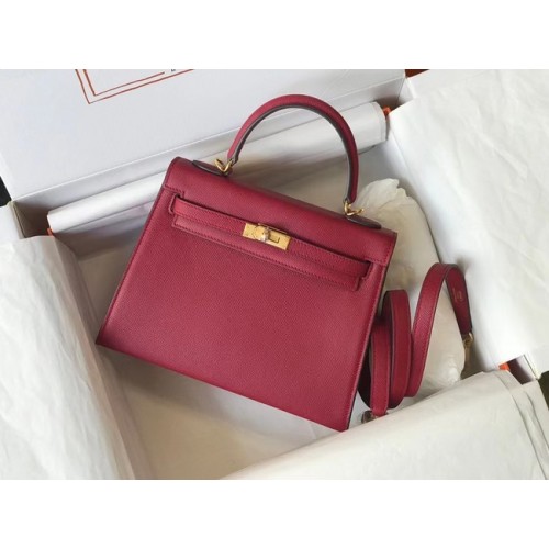 Hermes Originale Epsom Pelle KEL2578 Borgogna