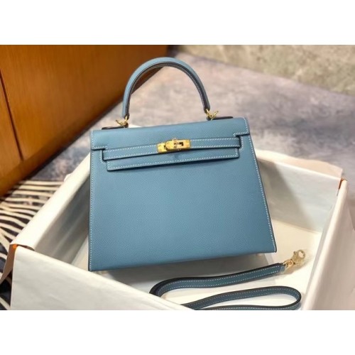 Hermes originale Epsom in pelle KEL2578 blu