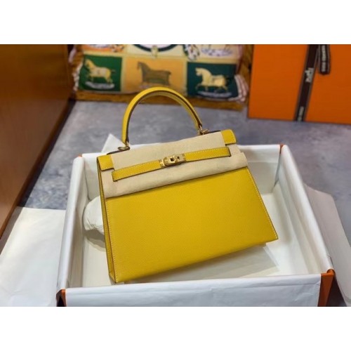 Hermes Original Epsom Leather KEL2578 limone