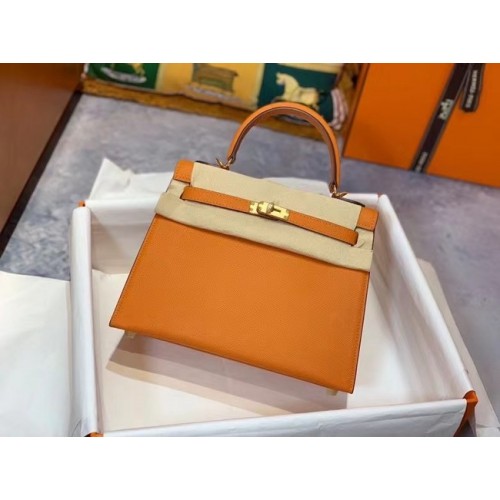 Hermes originale Epsom in pelle KEL2578 arancione