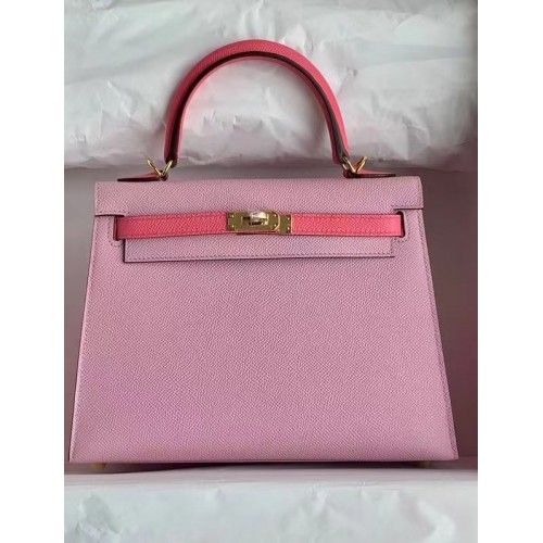 Hermes Original Epsom Leather KEL2578 rosa e rosa