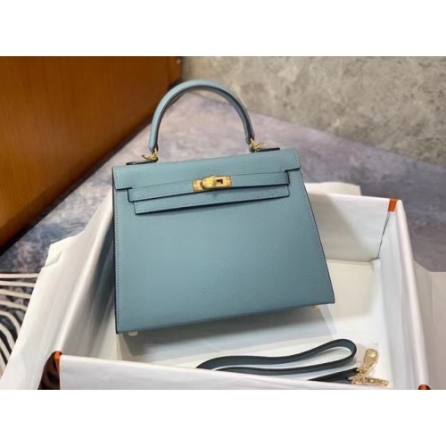 Hermes originale Epsom in pelle KEL2578 celeste