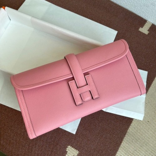 Hermes Original Espom Clutch in pelle 37088 fiori di ciliegio