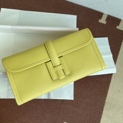 Hermes Original Espom Clutch in pelle 37088 limone