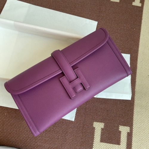 Hermes Original Espom Clutch in pelle 37088 viola