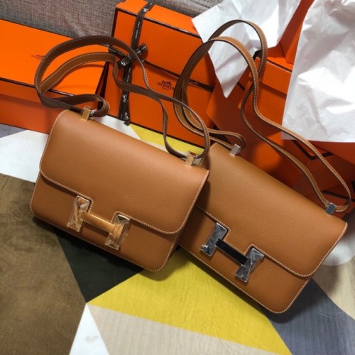 Hermes originale Espom Pelle Constance Bag 5333 marrone
