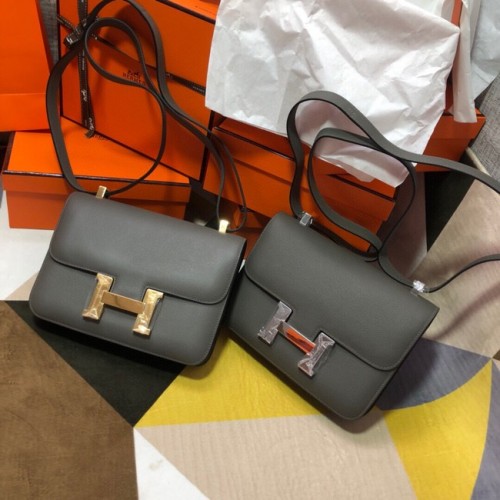 Hermes Original Espom Leather Constance Bag 5333 grigio scuro