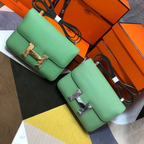 Hermes Original Espom Leather Constance Bag 5333 verde chiaro