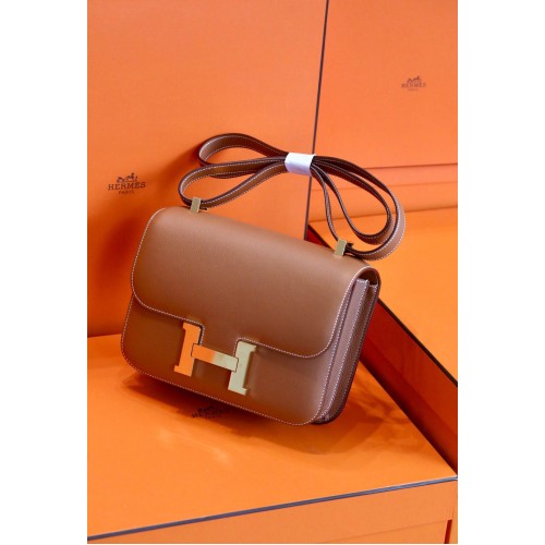 Hermes Original Espom Leather Constance Bag H9978 Grano
