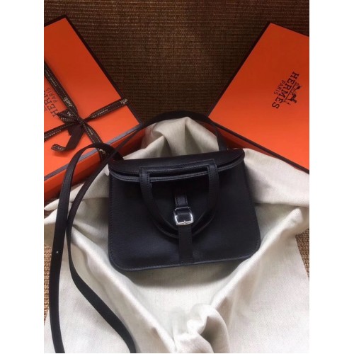 Mini borsa Hermes Original Halzan H069523 nera