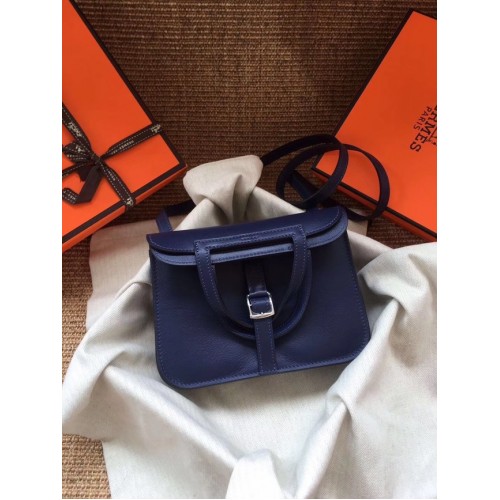 Mini borsa Hermes Original Halzan H069523 blu