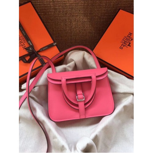 Mini borsa Hermes Original Halzan H069523 rosa azalee