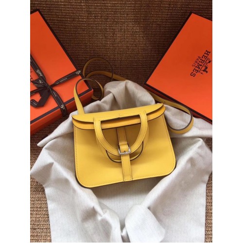 Mini borsa Hermes Original Halzan H069523 gialla