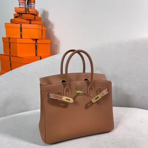 Hermes originale Togo in pelle HB30O marrone