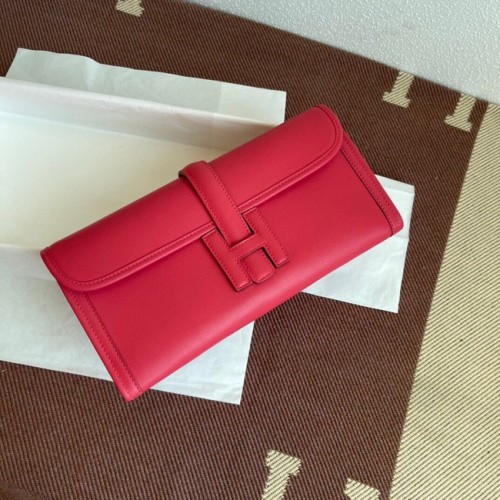Hermes Original jige swift Pochette in pelle 37088 prugna