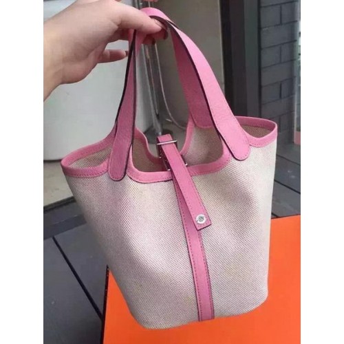 Hermes Picotin Blocco 18cm Borsa Tela HPL8618T Sakura