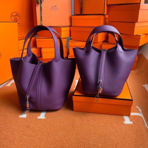 Hermes Picotin Lock Borse Original togo Leather PL3388 viola