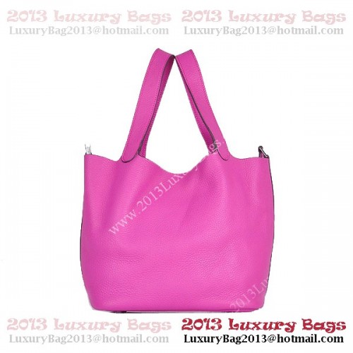 Borsa Hermes Picotin Lock MM in pelle Clemence 8616 pesca