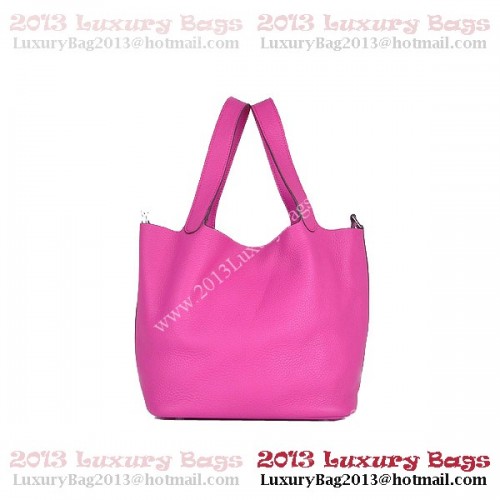 Borsa Hermes Picotin Lock PM in pelle Clemence 8615 pesca