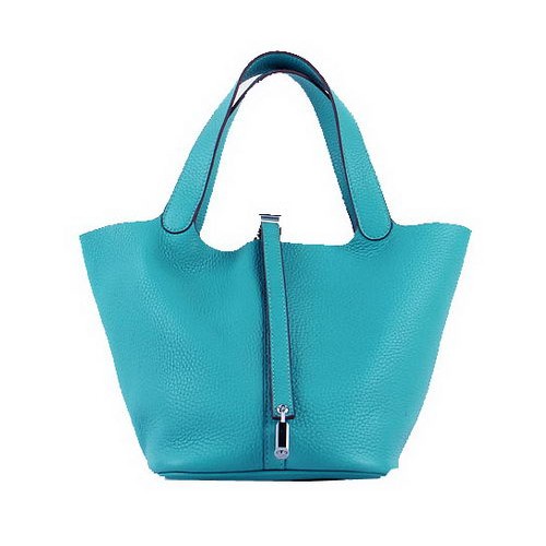 Hermes Picotin Blocco PM Borse Clemence Pelle H8615 Verde