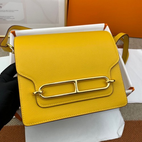 Hermes Roulis 19cm Evercolor 9D H9003 oro giallo