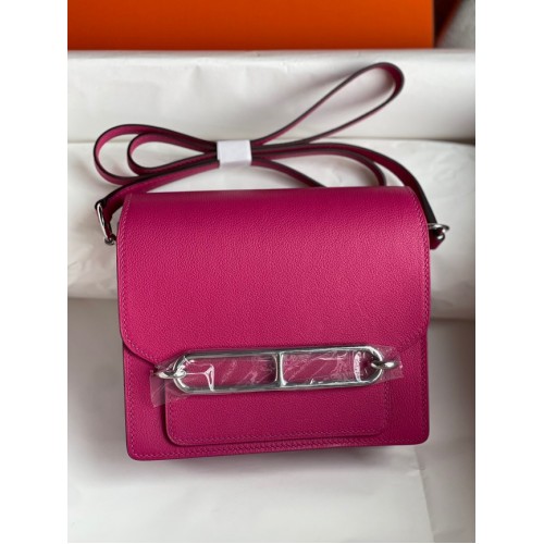 Hermes Roulis 19cm Evercolor 9D H9003 viola&argento