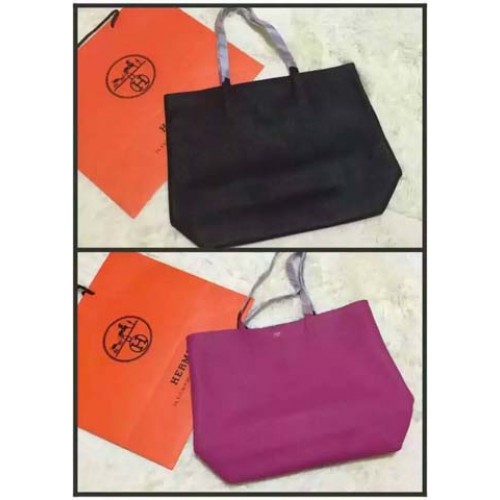 Hermes Shopper Double-Sided Borsa in pelle originale HS1209 Black&Peach