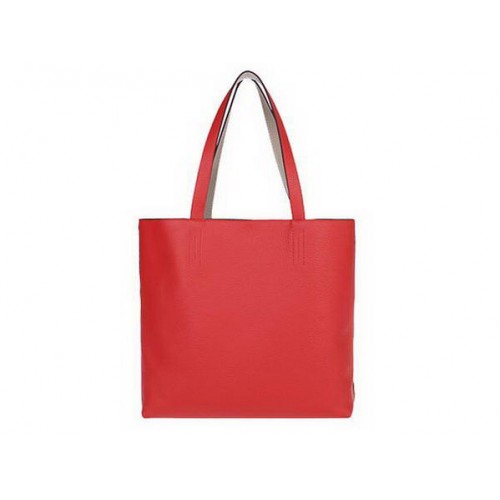Hermes Shopping Bag 36CM Totes Clemence pelle rosso chiaro