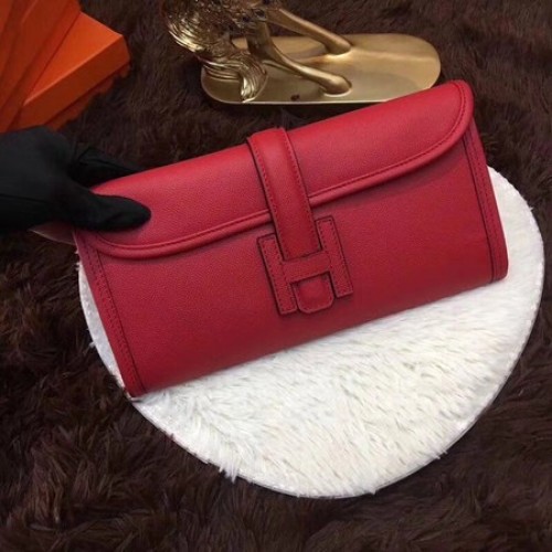 Hermes Togo frizione in pelle H88017 rosso