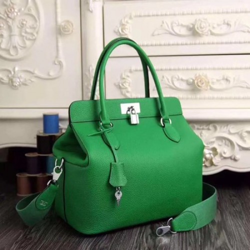 Hermes Toolbox Borsa Originale Togo Pelle H3259 Verde