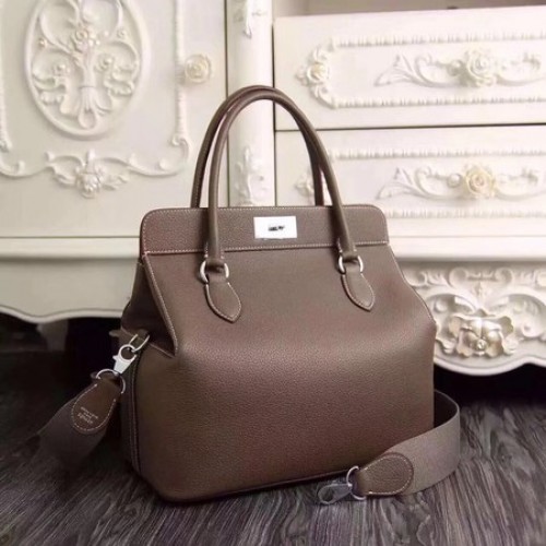 Hermes Toolbox Borsa Originale Togo Pelle H3259 Grigio