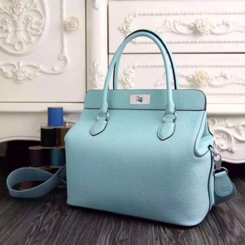 Hermes Toolbox Borsa originale Togo in pelle H3259 SkyBlue