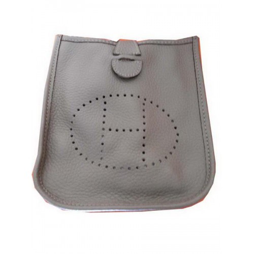 Hermes mini Evelyne Messenger Bag H1608S grigio