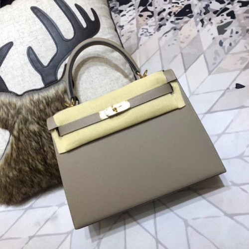 Hermes originale Kelly Epsom Leather KL32 grigio