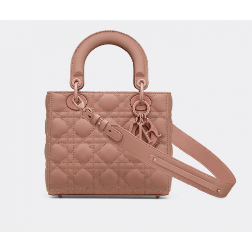 LADY DIOR MY ABCDIOR BAG Blush Ultramatte Pelle di vitello Cannage M0538SLOI