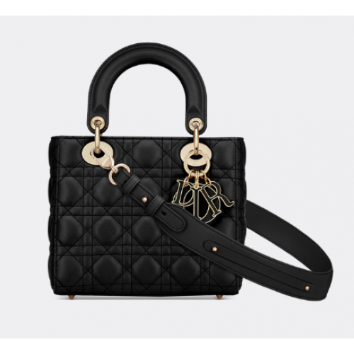 BORSA LADY DIOR MY ABCDIOR Cannage Agnello M0538O nero
