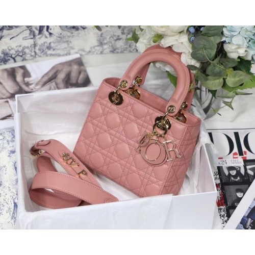 BORSA LADY DIOR MY ABCDIOR Cannage Agnello M0538O rosa