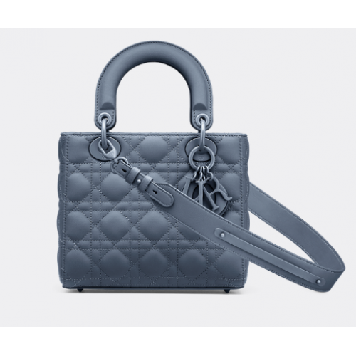 LADY DIOR MY ABCDIOR BAG Dark Denim Blue Ultramatte Vitello Cannage M0538SLOI