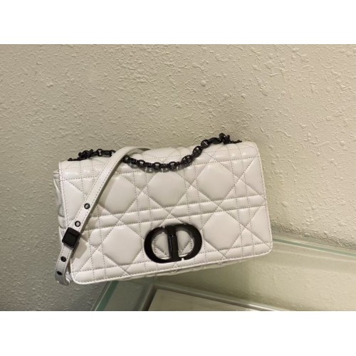 BORSA DIOR CARO GRANDE Gradient Cannage Lambskin M9243E bianco