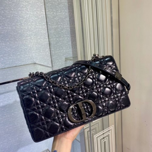 GRANDE BORSA DIOR CARO Pelle cerata importata M9243 nera