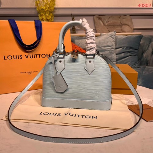 LOUIS VUITTON M40302 EPI PELLE ALMA PICCOLA AZZURRO