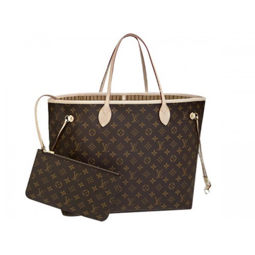 LOUIS VUITTON M40990 TELA MONOGRAMMA NEVERFULL GM BEIGE