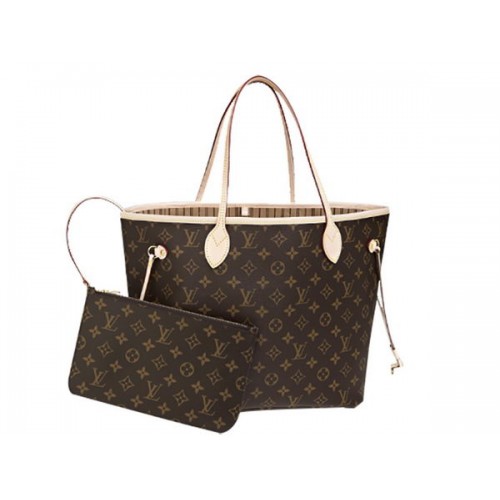 LOUIS VUITTON M40995 TELA MONOGRAMMA NEVERFULL MM BEIGE