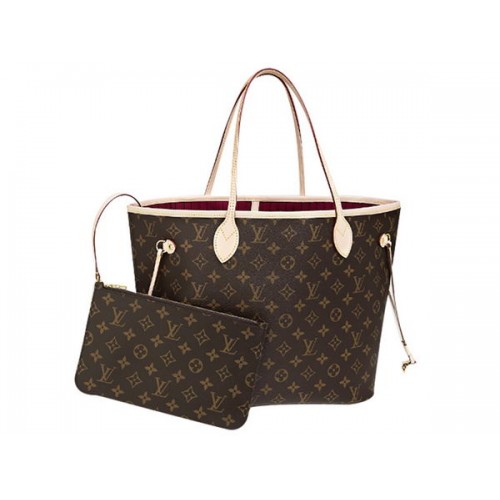 LOUIS VUITTON M40996 TELA MONOGRAMMA NEVERFULL MM FUCSIA