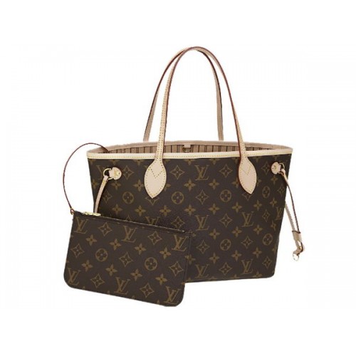 LOUIS VUITTON M41000 TELA MONOGRAMMA NEVERFULL PM BEIGE