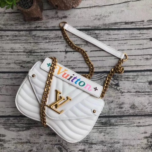BORSA LOUIS VUITTON NEW WAVE CHAIN MM M51945 bianca