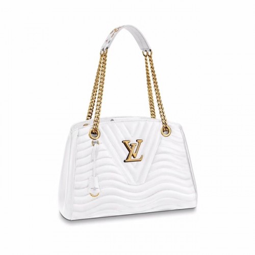BORSA LOUIS VUITTON NEW WAVE CON CATENA M51978 bianca